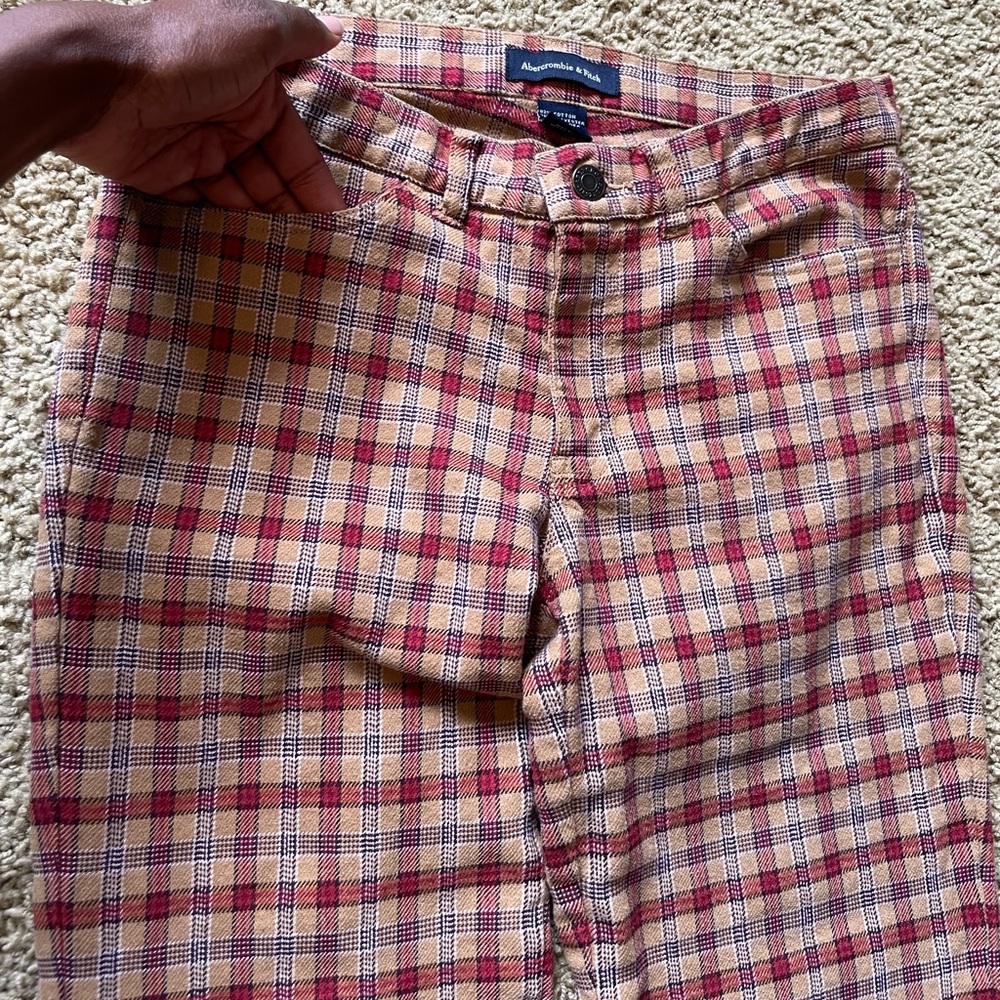 Vintage Plaid Abercrombie & Fitch Plaid Flare Pants - Picture 3 of 7